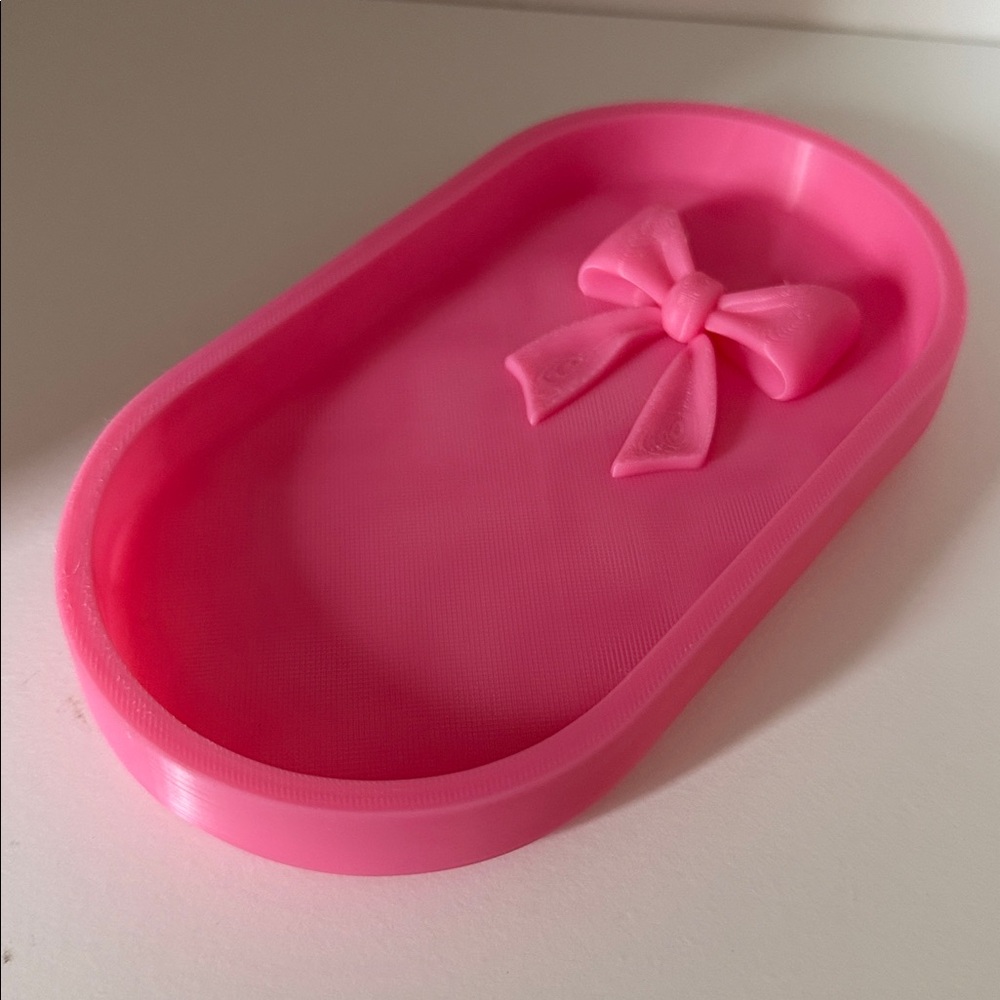 Pink Ribbon Jewelry Tray - Picture 2 of 6